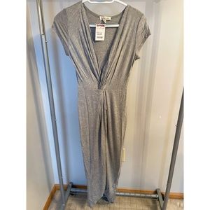 Women's Gray Midi Dress